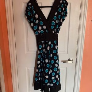 Roulette Retro Polka Dot Dress - Stretchy M-2XL